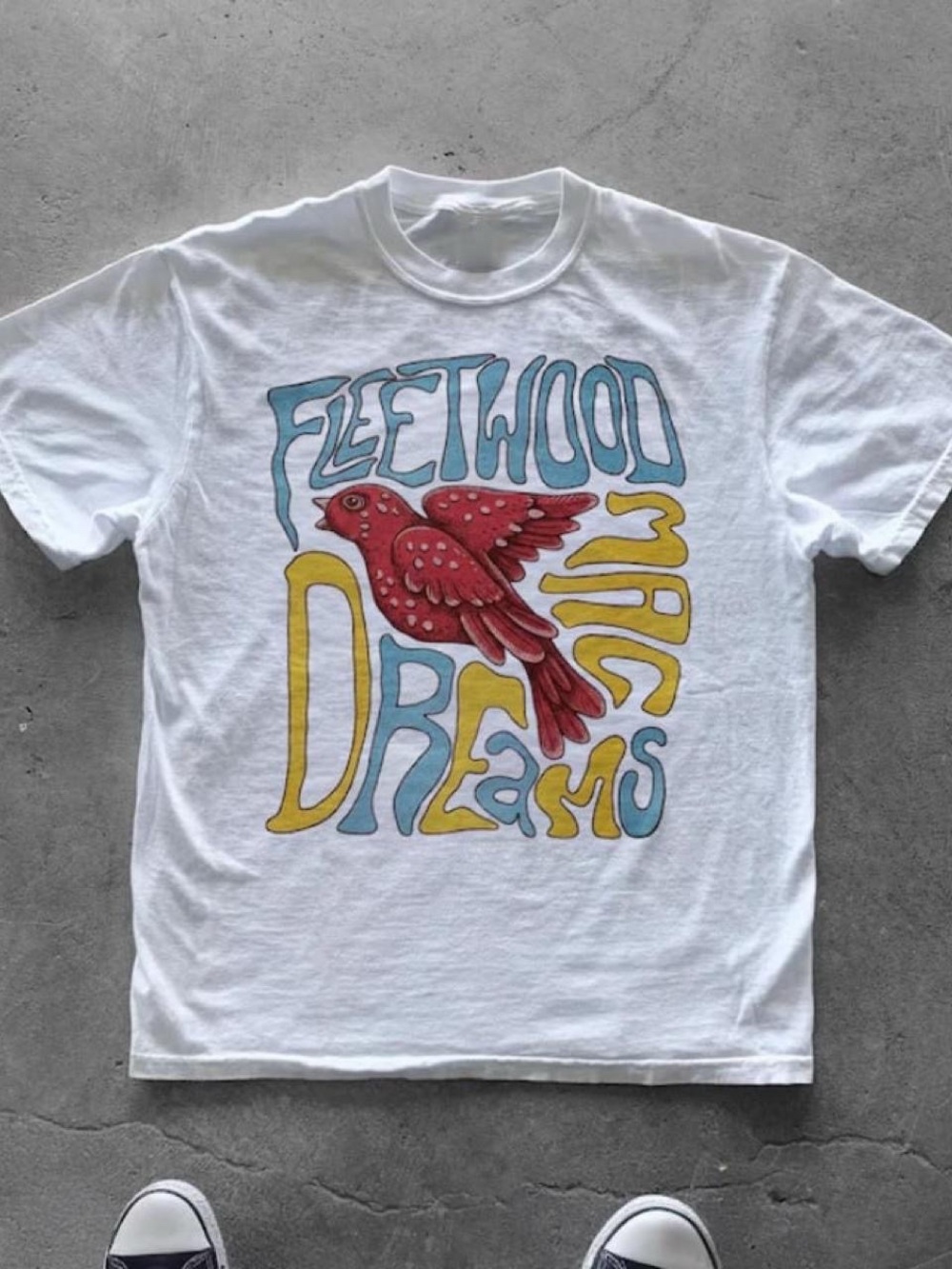 Daydreamer Fleetwood Mac Dreams Boyfriend Tee Graphic T-Shirt White